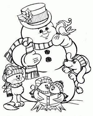 Free Snowman Coloring Pages   46159