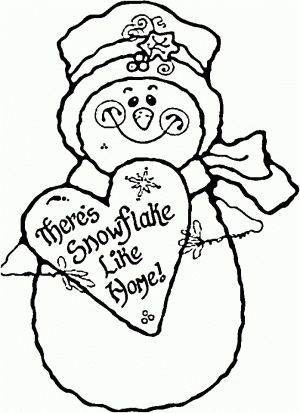 Free Snowman Coloring Pages to Print   12490
