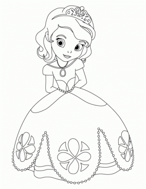 Free Sofia the First Coloring Pages   92176
