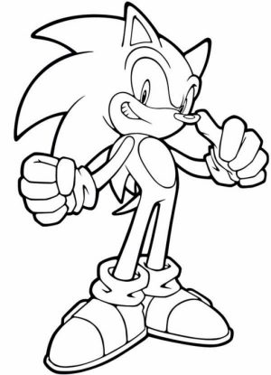 Free Sonic Coloring Pages   834909