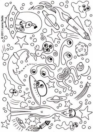 Free Space Coloring Pages   9tf1q
