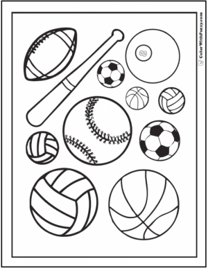 Free Sports Coloring Pages   F5W4W