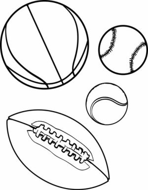 Free Sports Coloring Pages to Print   HFGYX