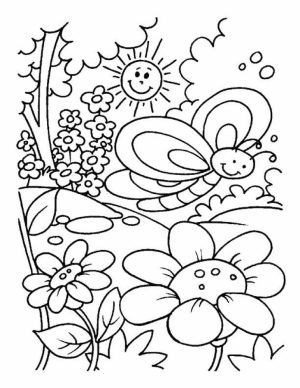 Free Spring Coloring Pages for Kids   yy6l0