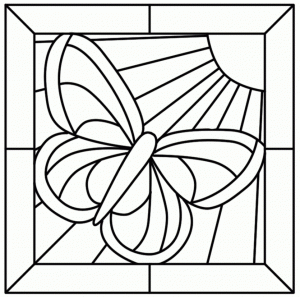 Free Stained Glass Coloring Pages   16377