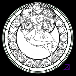 Free Stained Glass Coloring Pages   42893