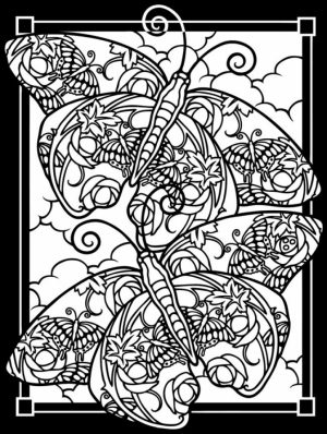 Free Stained Glass Coloring Pages   92143