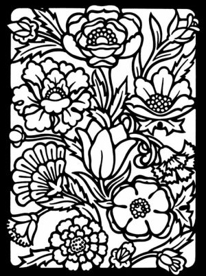Free Stained Glass Coloring Pages to Print   01276