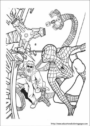 Free Superhero Coloring Pages of Spiderman for Kids   59320