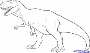 Free T Rex Coloring Pages   4488