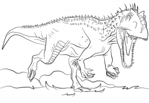 Free T Rex Coloring Pages   92377
