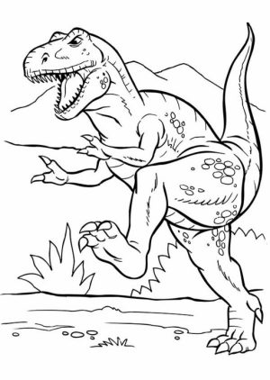 Free T Rex Coloring Pages to Print   92377