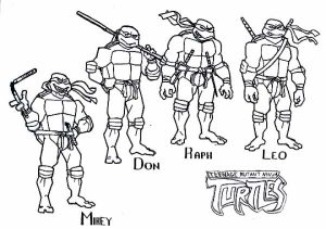 Free Teenage Mutant Ninja Turtles Coloring Pages to Print   61795