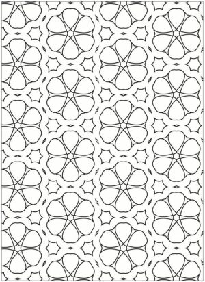 Free Tessellation Coloring Pages Adult Printable   37233