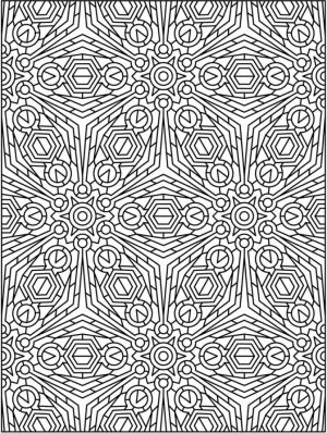 Free Tessellation Coloring Pages for Adults   8CV32