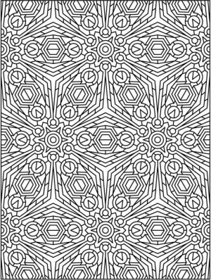 Free Tessellation Coloring Pages for Adults   ED8C2
