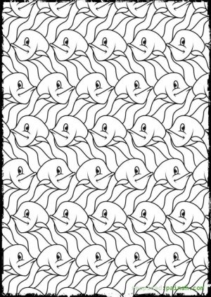 Free Tessellation Coloring Pages for Adults   WBVV6