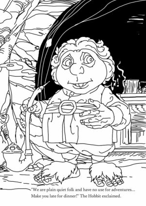 Free The Hobbit Coloring Pages Online   1274
