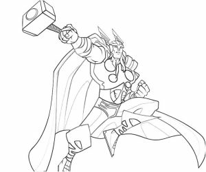 Free Thor Coloring Pages   25762
