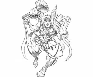 Free Thor Coloring Pages   46159