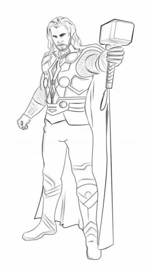 Free Thor Coloring Pages   92377