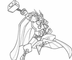 Free Thor Coloring Pages to Print   39122