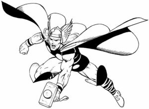 Free Thor Coloring Pages to Print   92377
