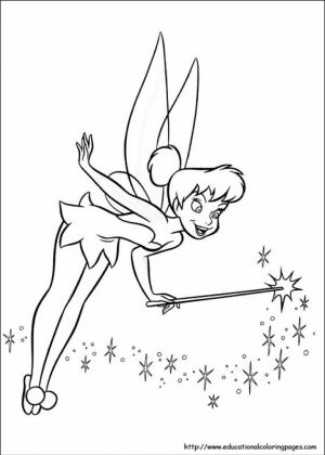 Free Tinkerbell Coloring Pages   39195