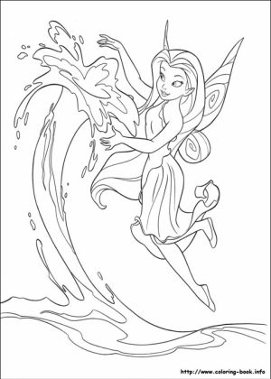 Free Tinkerbell Coloring Pages   72945