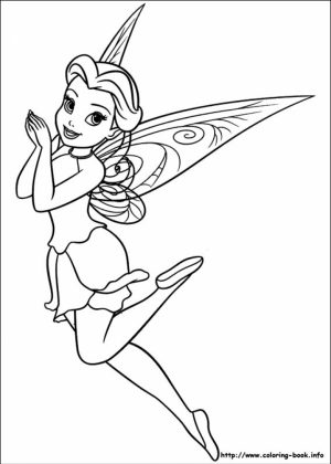 Free Tinkerbell Coloring Pages   84302