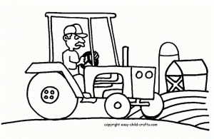Free Tractor Coloring Pages to Print   77745