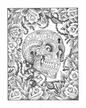Free Trippy Coloring Pages to Print for Adults   IHT62