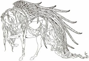 Free Unicorn Coloring Pages for Adults   VR883