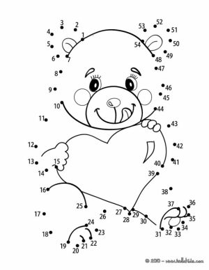 Free Valentine Dot to Dot Coloring Pages to Print   9UWMI