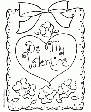 Free Valentines Coloring Pages   66443