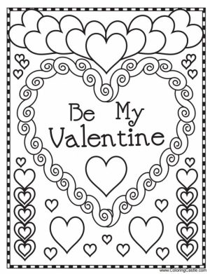 Free Valentines Coloring Pages   84301