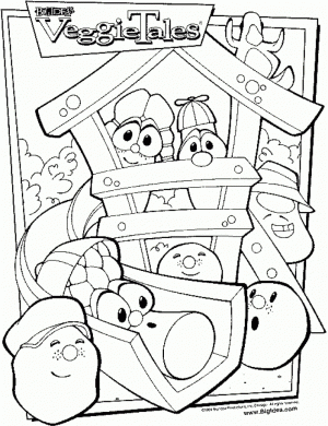Free Veggie Tales Coloring Pages to Print   590f8