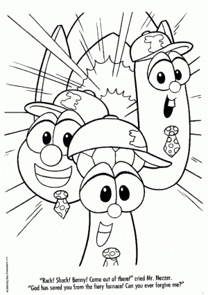 Free Veggie Tales Coloring Pages to Print   6pyax