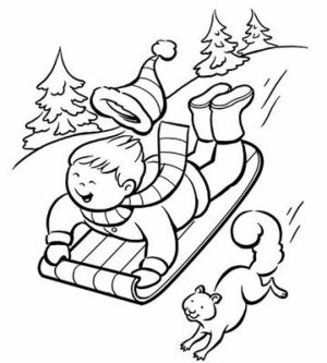Free Winter Coloring Pages   119154