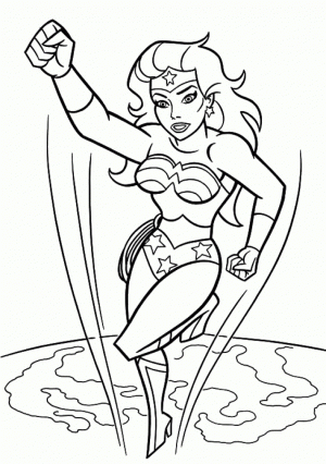 Free Wonder Woman Coloring Pages to Print   6pyax