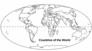 Free World Map Coloring Pages for Toddlers   p97hr