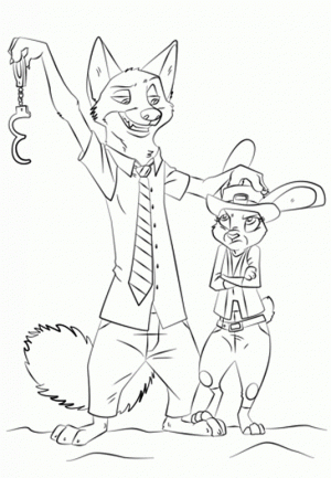 Free Zootopia Coloring Pages to Print   457042