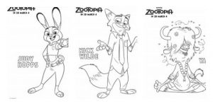 Free Zootopia Coloring Pages to Print   924311