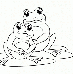 Frog Coloring Pages to Print for Kids   Q1CIN
