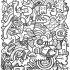 Doodle Art Coloring Pages for Adults