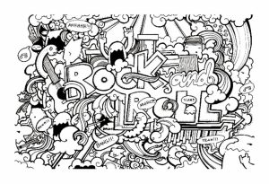 Fun Doodle Art Adult Coloring Pages Printable   54XD2