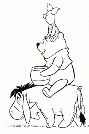 Fun Kids Printable Coloring Pages of Winnie the Pooh   03616