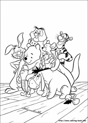 Fun Kids Printable Coloring Pages of Winnie the Pooh   14258
