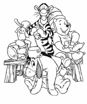 Fun Kids Printable Coloring Pages of Winnie the Pooh   69413
