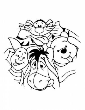 Fun Kids Printable Coloring Pages of Winnie the Pooh   92364